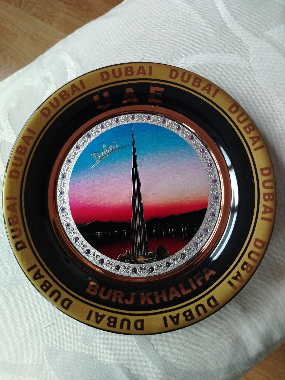 Burj Khalifa van Dubai bordje met megneet, Ophalen of Verzenden, Nieuw, Kunststof