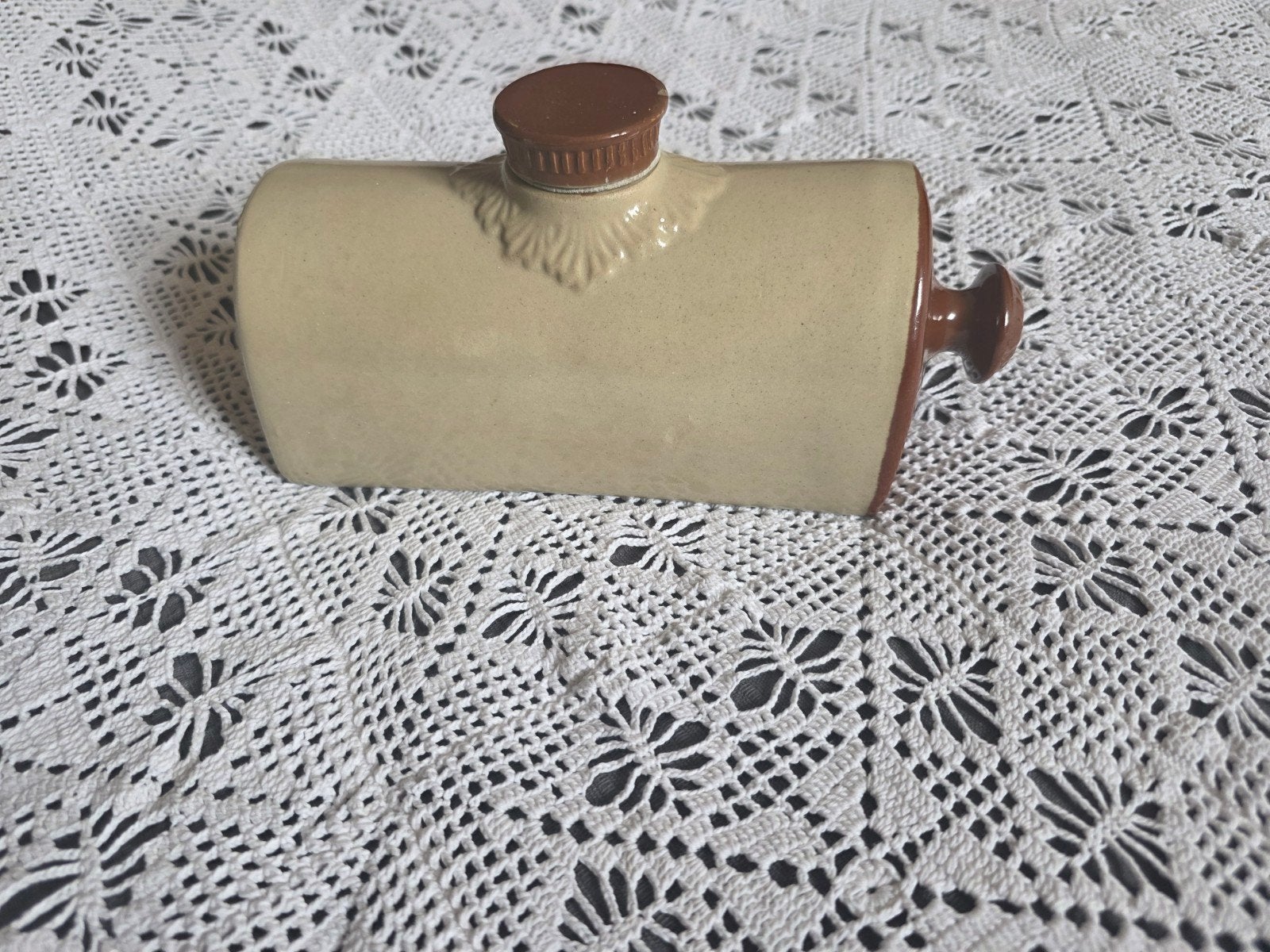 Brocante stenen kruik/bedwarmer, Ophalen of Verzenden