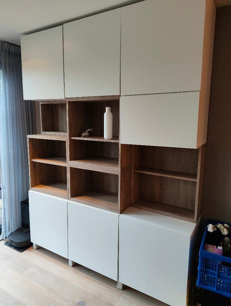 Witte IKEA Besta kast, Antiek en Kunst, Ophalen