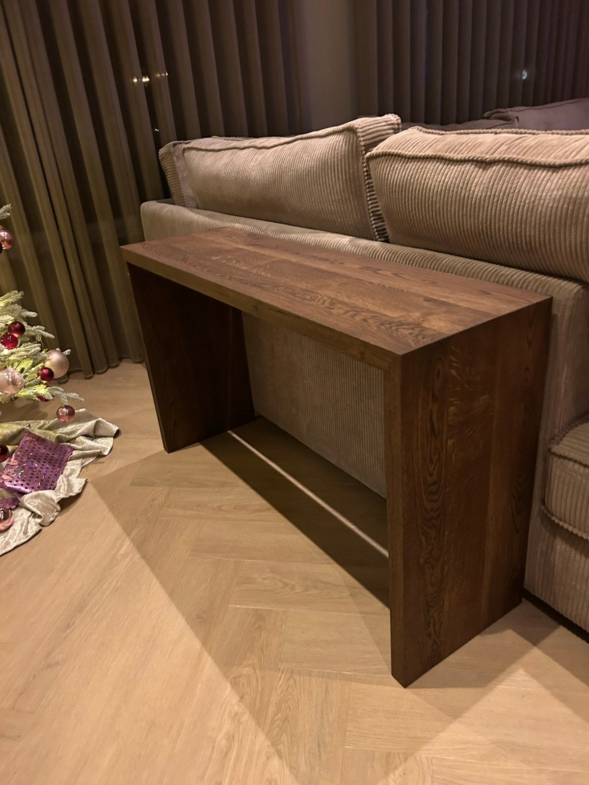 Massief Eiken Sidetable - Op Maat Gemaakt in 40 Kleuren, Ophalen, 100 tot 150 cm, Eikenhout, Nieuw