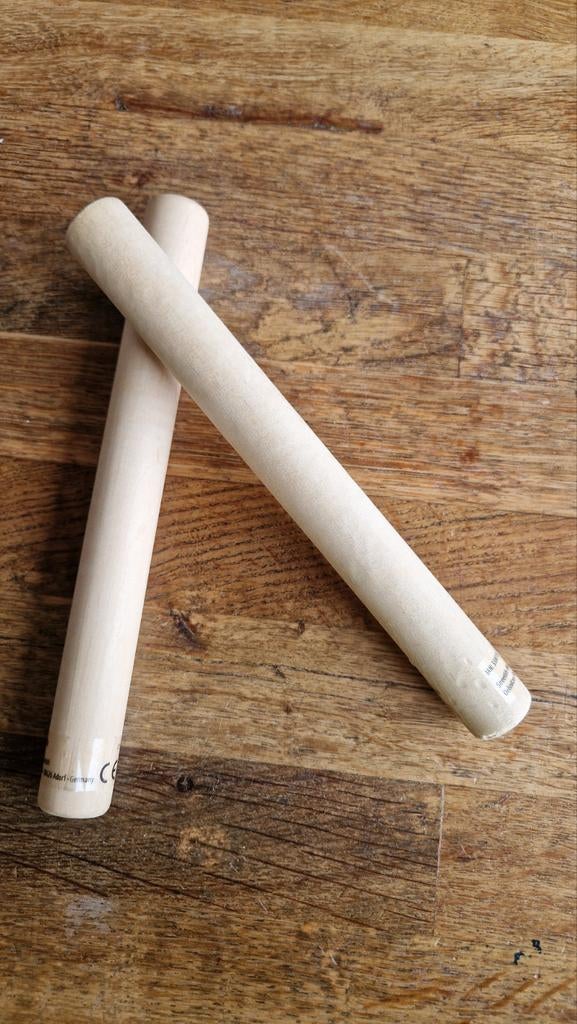 Twee houten percussie stokken - claves, Ophalen of Verzenden, Melodische percussie