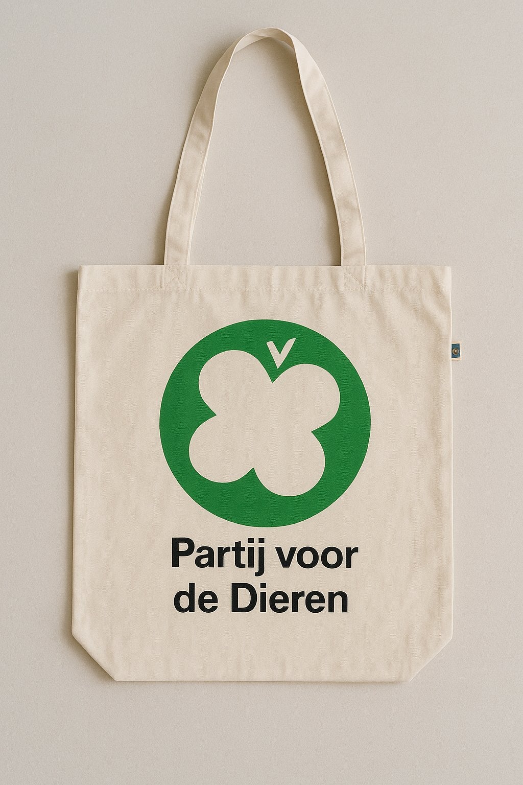 Partij voor de Dieren tote bag, Ophalen of Verzenden, Nieuw, Beige, Shopper