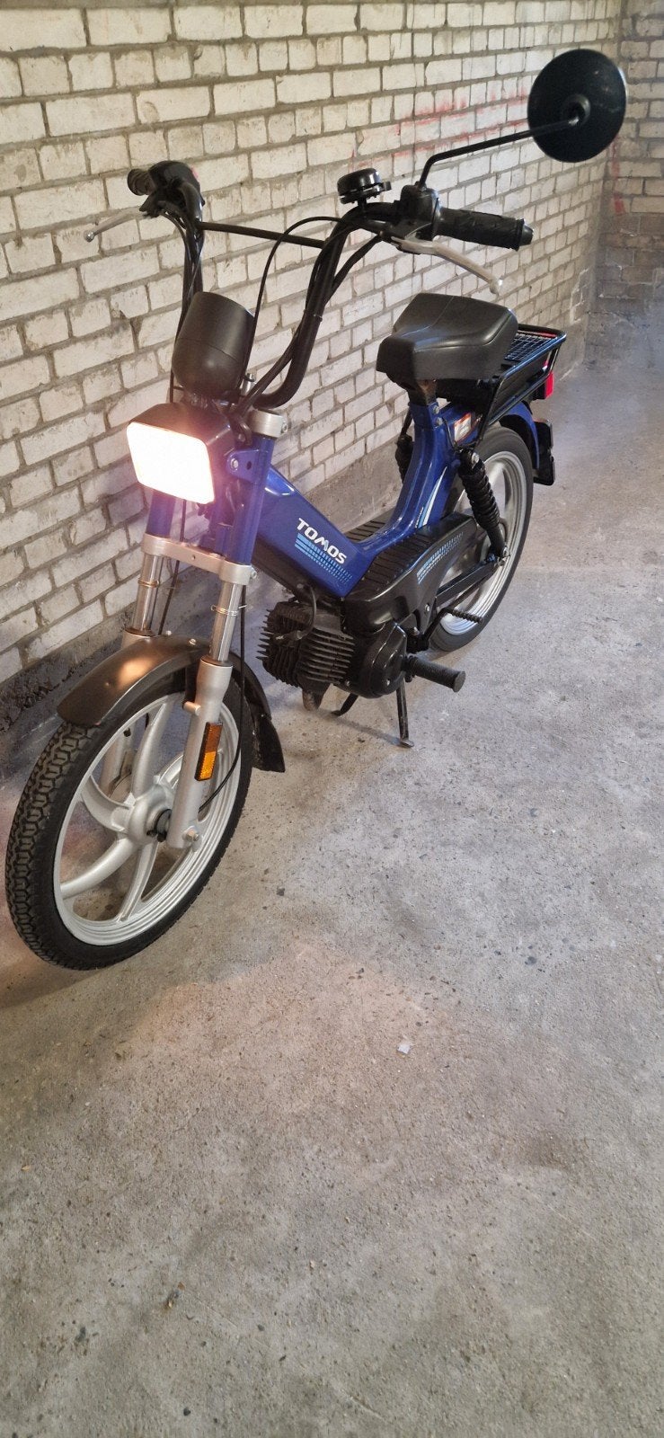 Tomos Standard bromfiets - Blauw, goed onderhouden, Ophalen, Gebruikt, Maximaal 45 km/u, Tomos