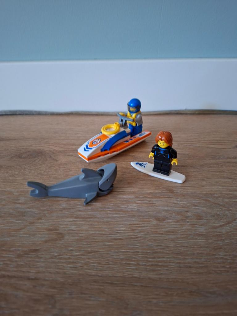 LEGO City 60011 Surfer Rescue met haai en jetski, Compleet, City, Lego, Ophalen of Verzenden