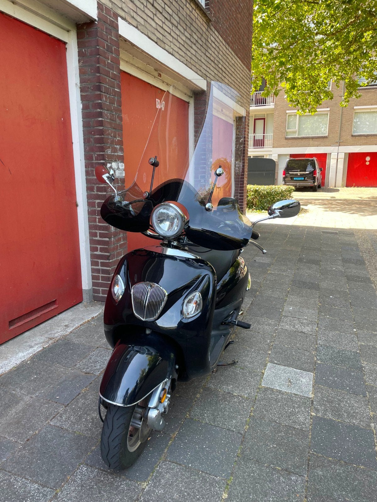 La Souris Futuro Retro Scooter - Zwart, 4.235 km, Gebruikt, Benzine, Ophalen, Overige merken