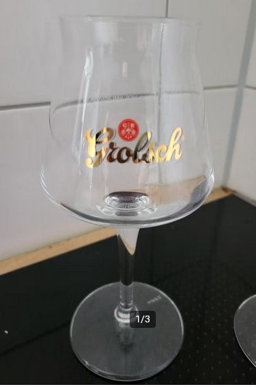 2x Grolsch bierglas Speciaalbier!, Verzamelen, Ophalen, Zo goed als nieuw, Glas of Glazen, Grolsch