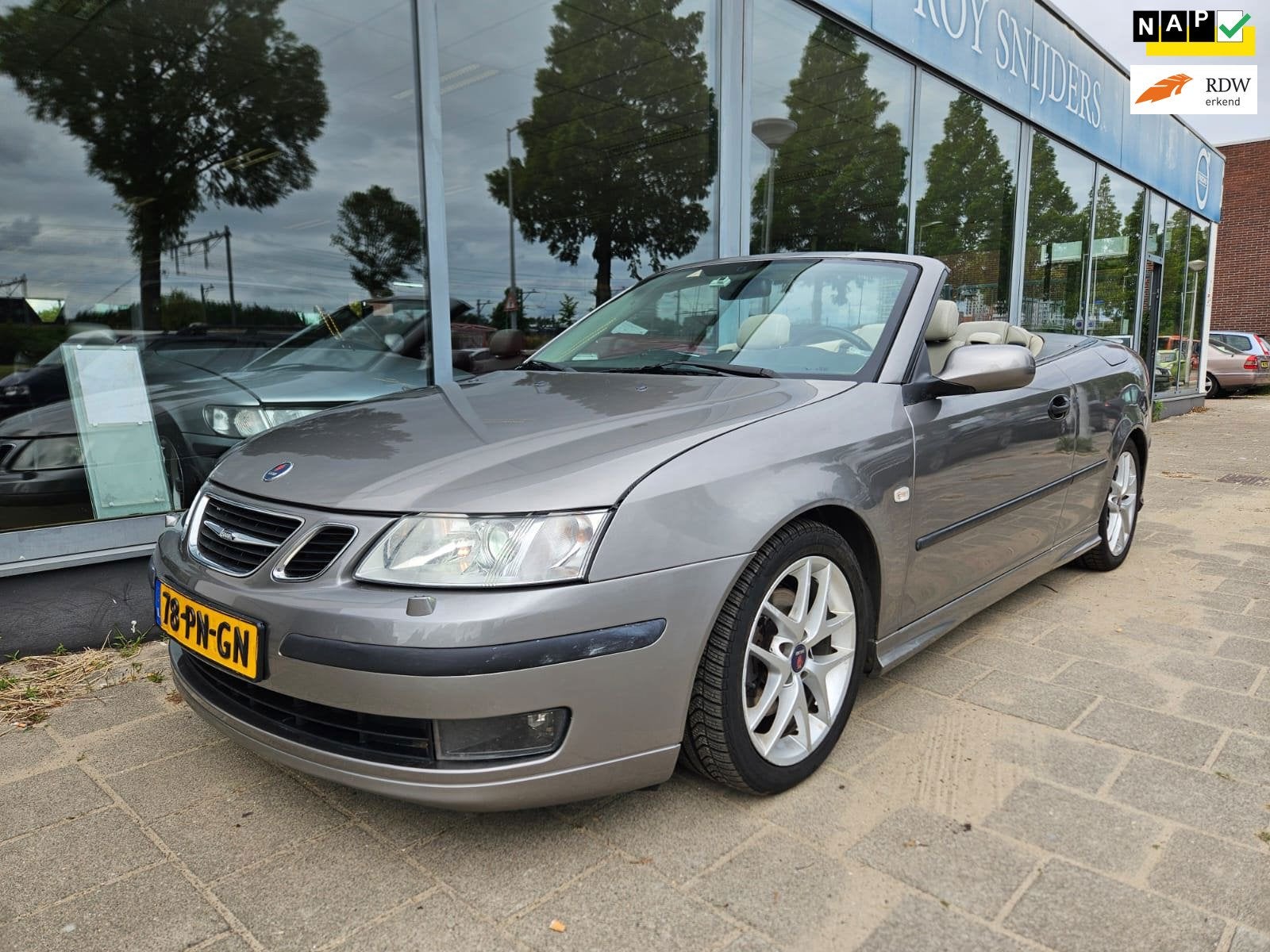 Saab 9-3 Cabrio 2.0T Aero, 1998 cc, Gebruikt, Beige, Cabriolet