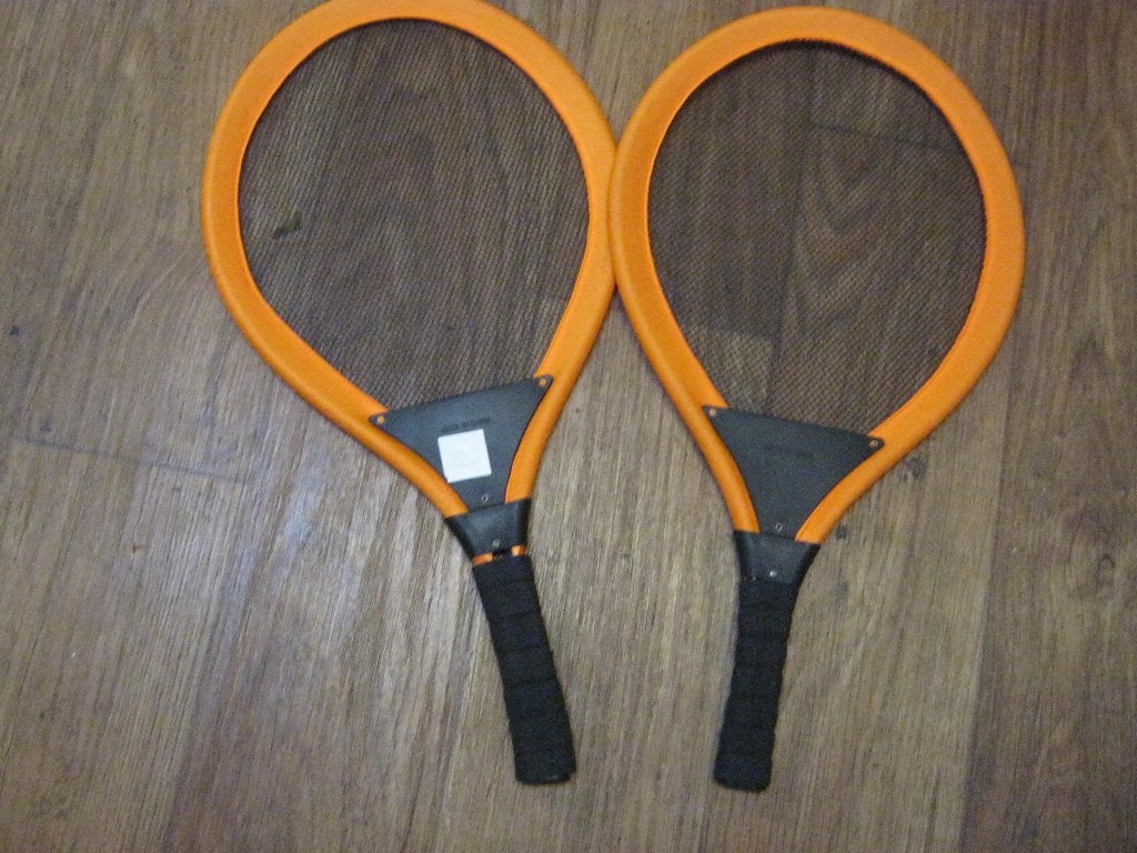 tennisset groot voor zacht bal of shuttel kind, Ophalen, Gebruikt