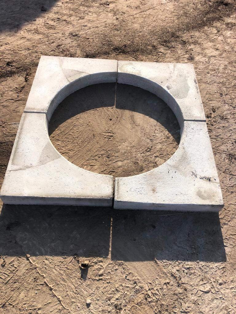 12 stuks Betonnen boom krans elementen, Ophalen, Biels, Zo goed als nieuw, Beton