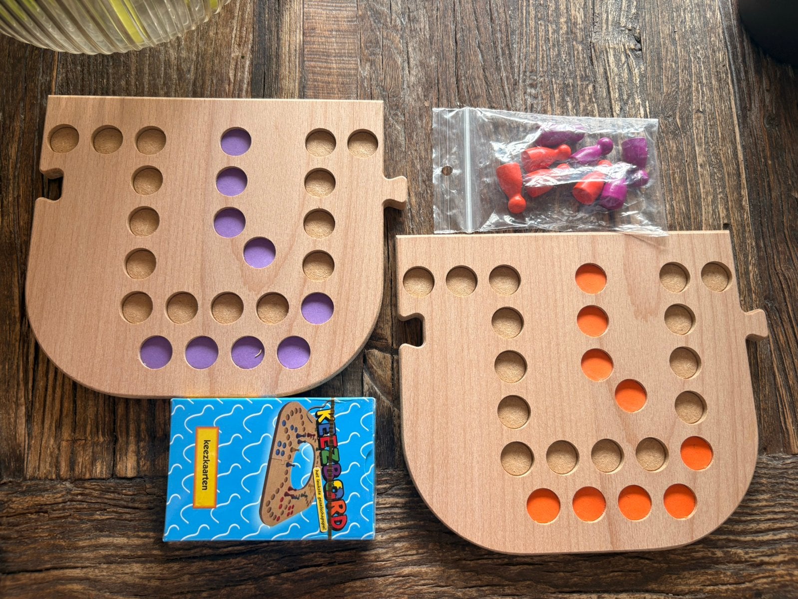 Uitbreidingsset houten keezspel deluxe, Vijf spelers of meer, Ophalen, Nieuw
