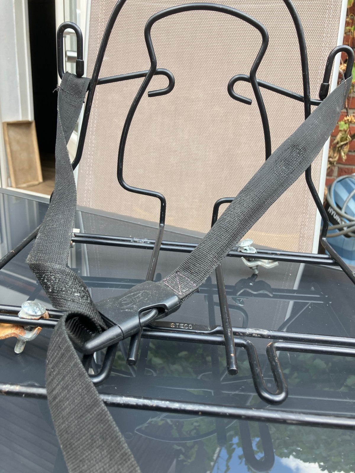 Steco fietsdrager voor (school)tas, Ophalen, Gebruikt