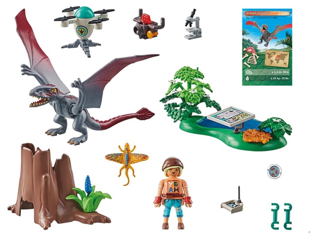 PLAYMOBIL Dino 71525 Observatiepost Dimorphodon 49 delig, Complete set, Overige typen, Nieuw, Ophalen of Verzenden