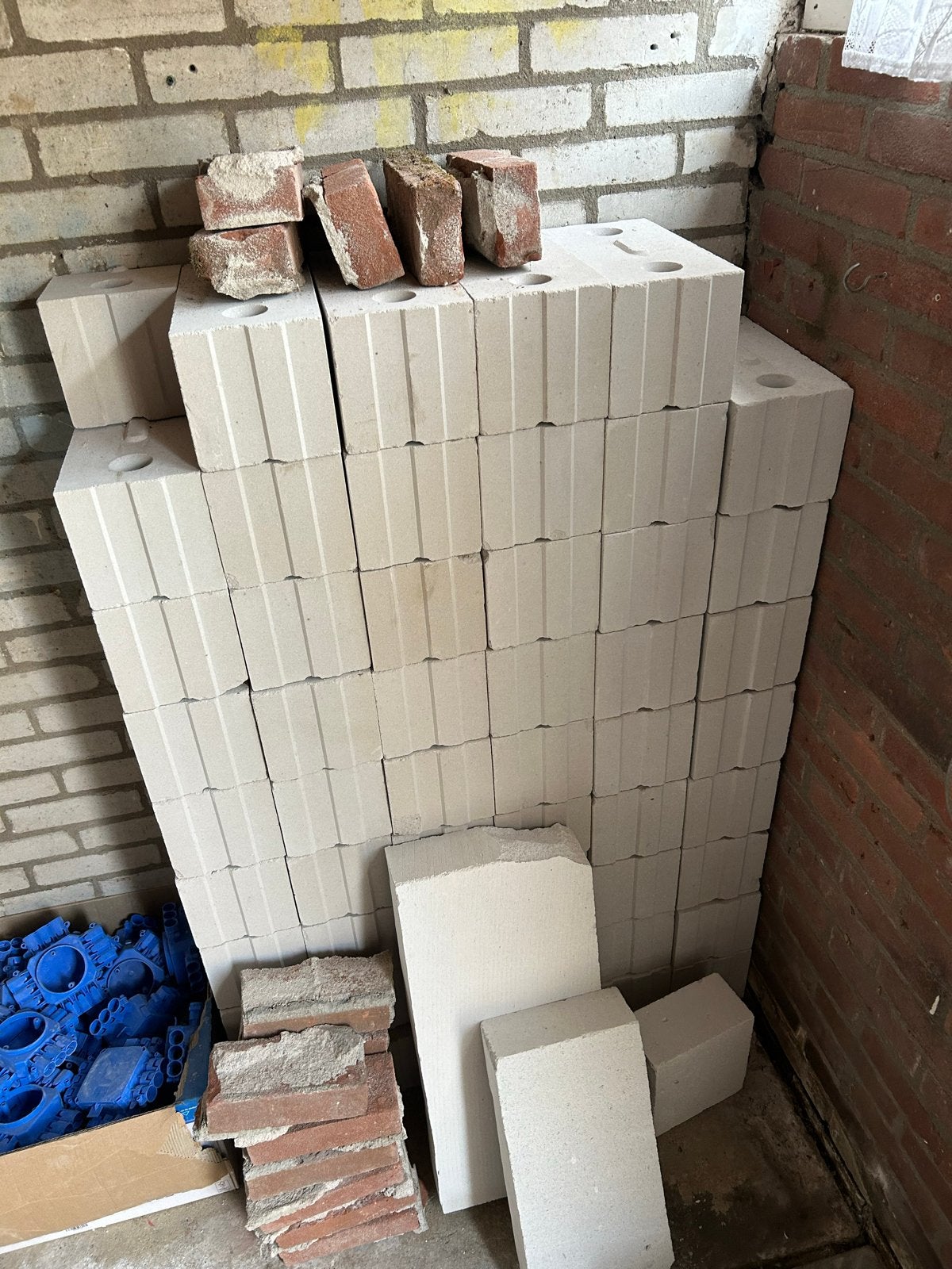 Kalkzandsteen blokken 150 mm - Nieuw, Ophalen of Verzenden, Nieuw, Kalkzandstenen