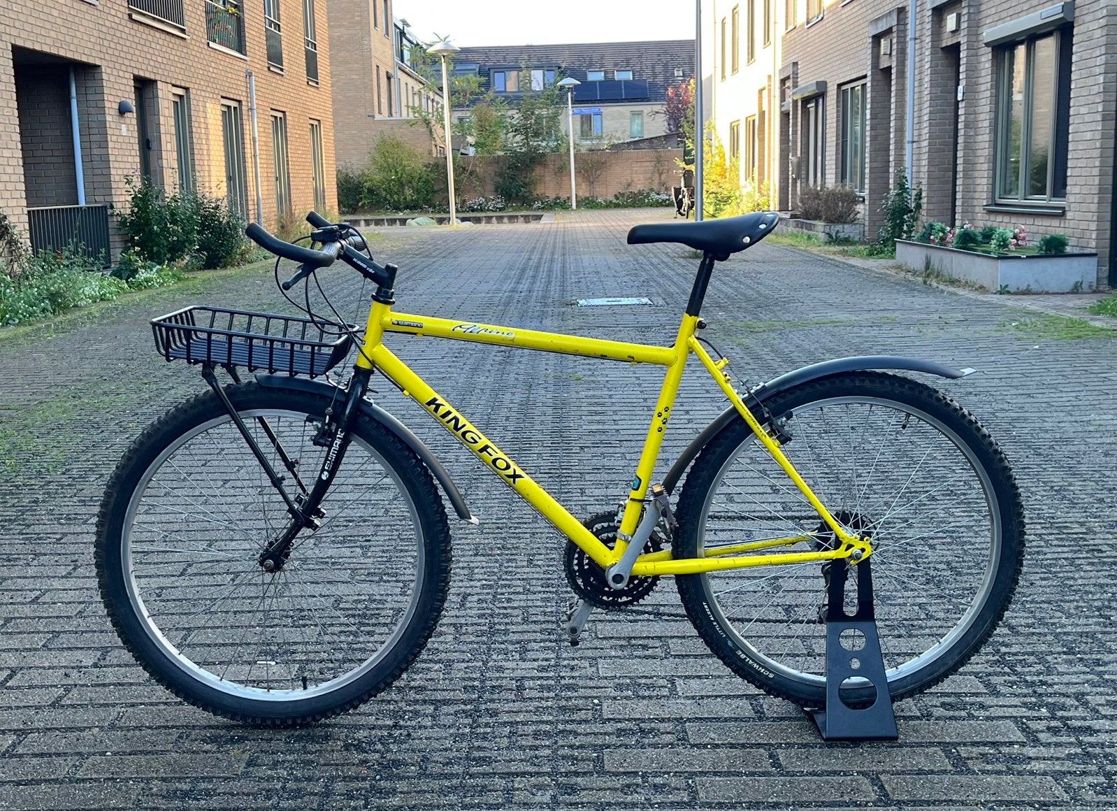 King Fox retro Mountainbike met voordrager - Maat 52, Gebruikt, Velgrem, 49 tot 53 cm, Geen vering
