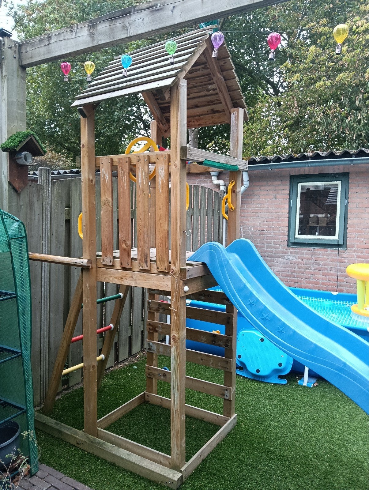 Jungle Gym Speeltoestel met Glijbaan en Klimwand, Kinderen en Baby's, Speelgoed | Buiten | Speeltoestellen, Ophalen, Gebruikt
