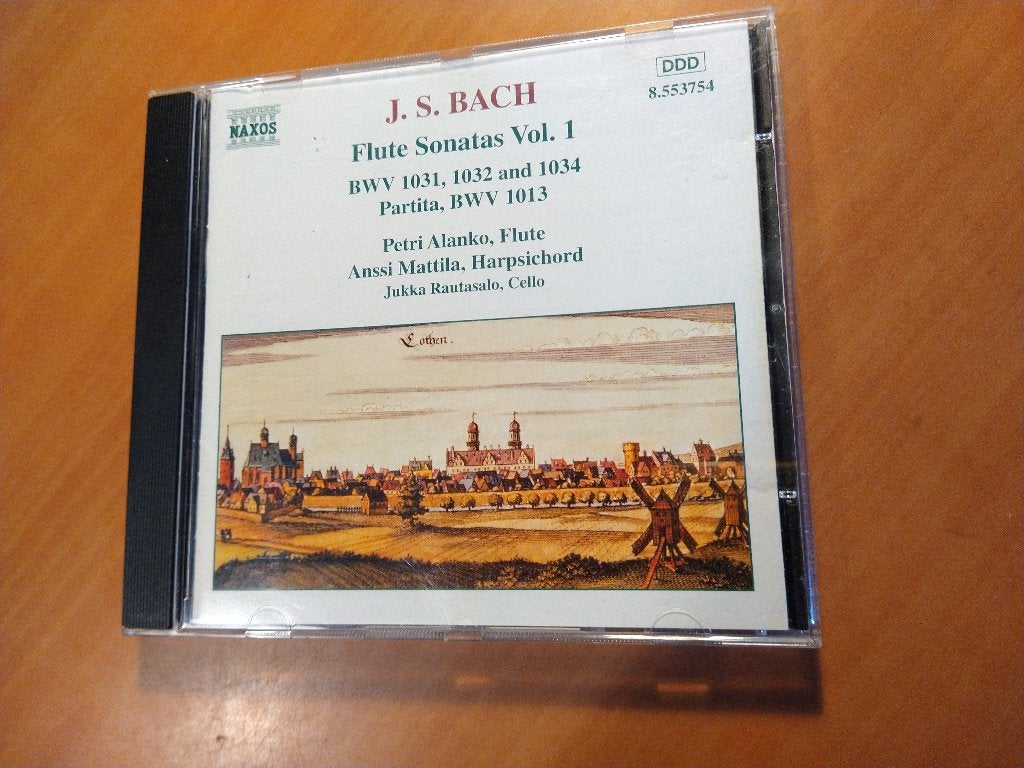 CD J.S. Bach - Flute Sonatas Vol. 1, Ophalen of Verzenden, Barok, Zo goed als nieuw, Overige typen