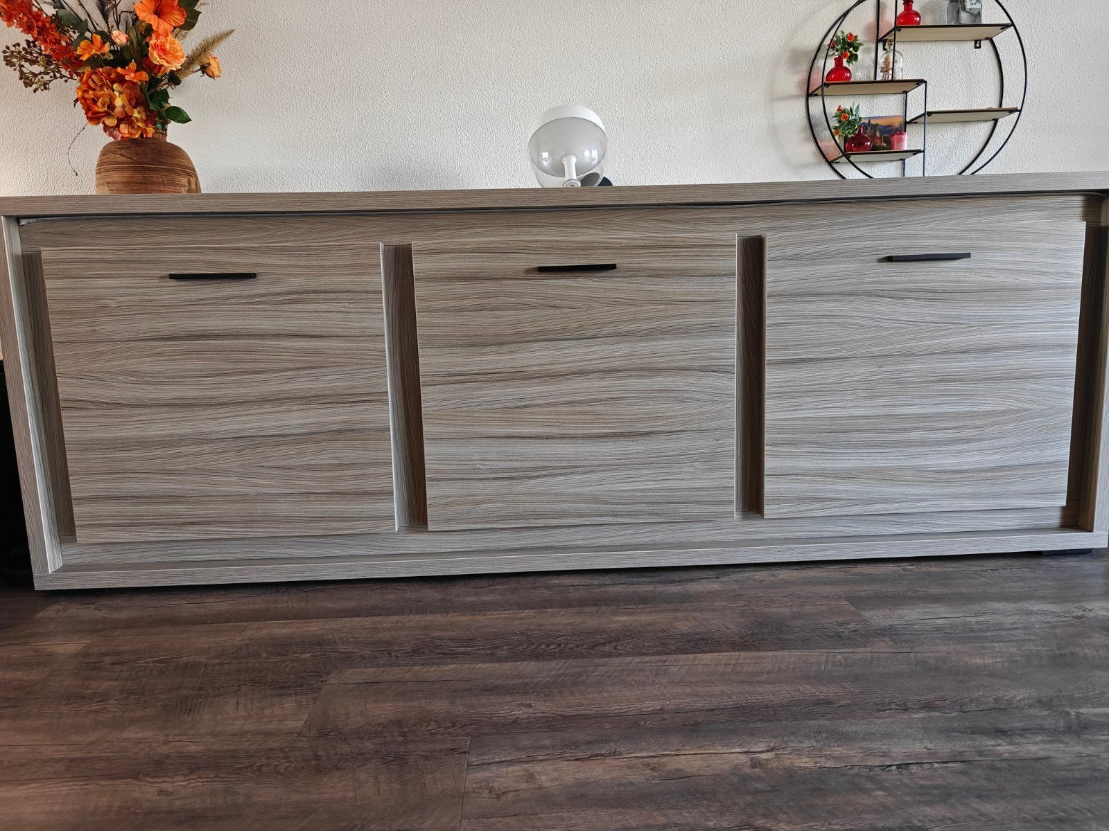 Stevig grijs dressoir - 245 cm breed, Ophalen
