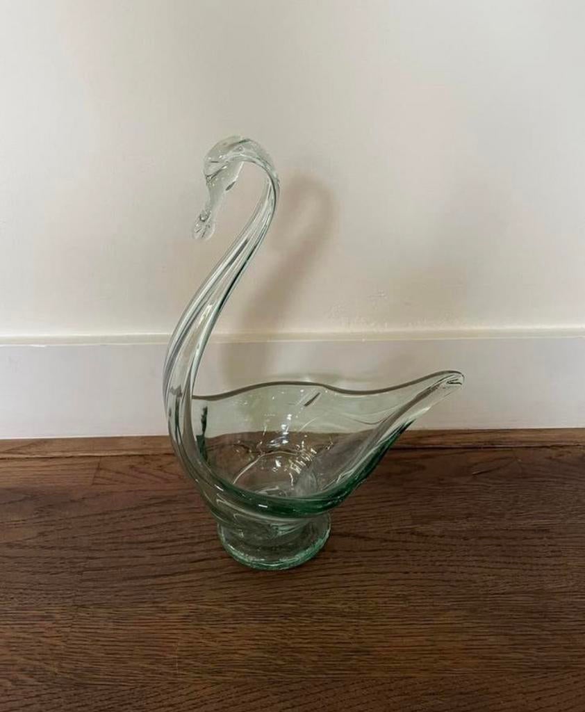 Glazen Zwaan Fruitschaal/Decoratie, Ophalen of Verzenden
