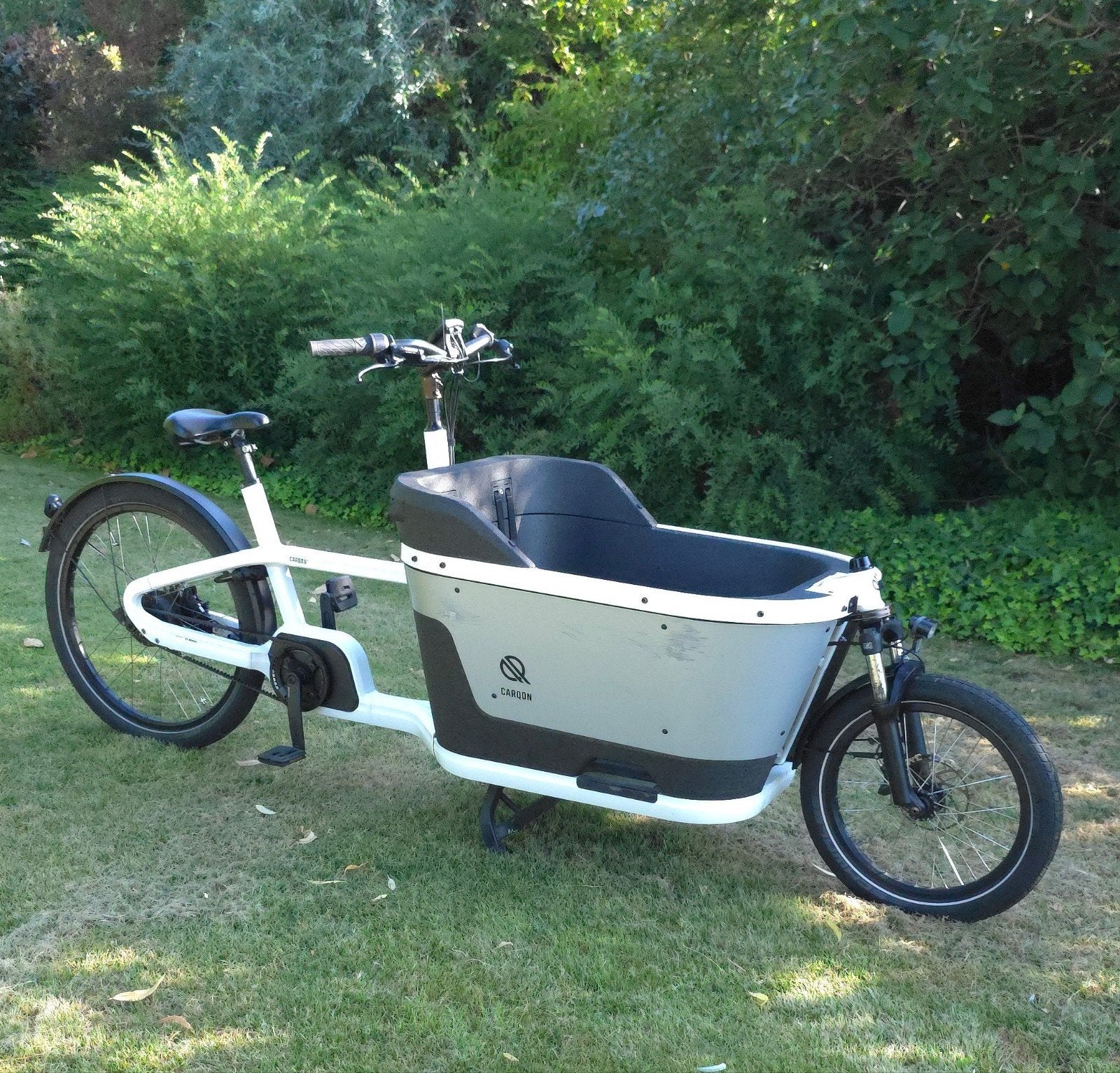Carqon Cruise electrische bakfiets E2 / 2024 / 6409 km, Fietsen en Brommers, Fietsen | Bakfietsen, Huif, Zo goed als nieuw, 2 kinderen