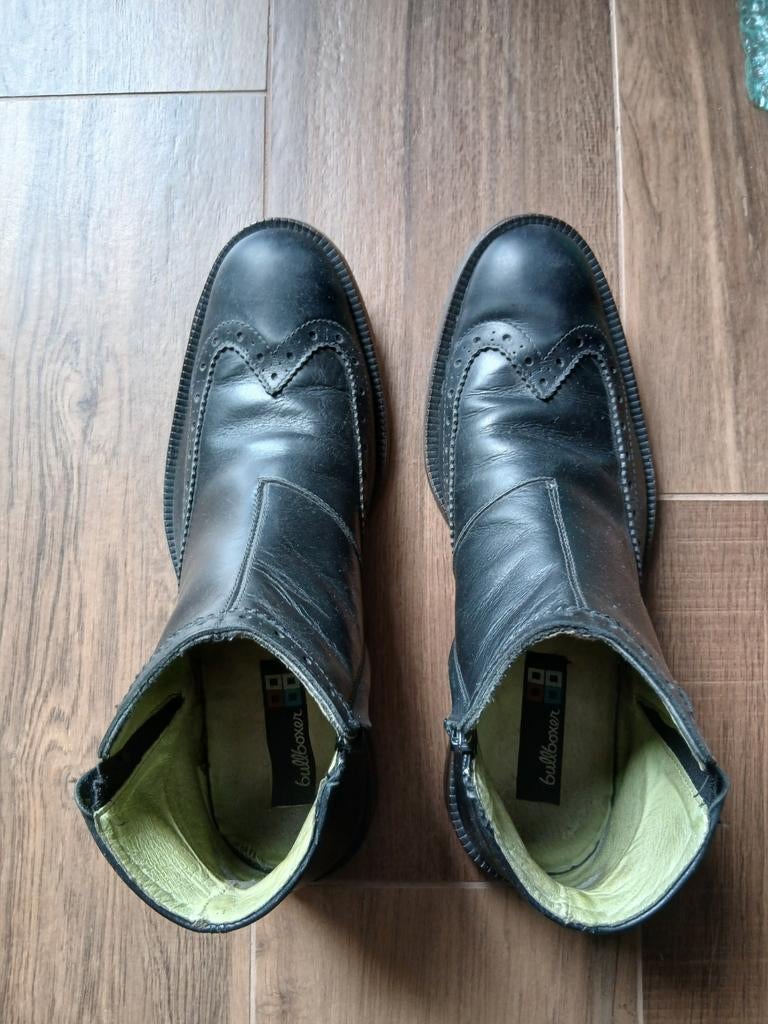 Bullboxer zwarte leren schoenen maat 45, Ophalen of Verzenden