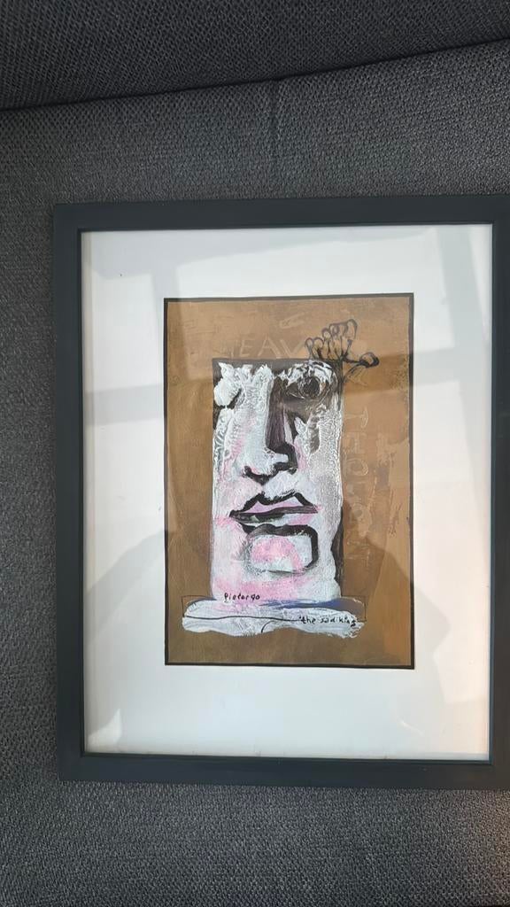 Pieter Verdonschot “The Sad King” 1990, Ophalen of Verzenden