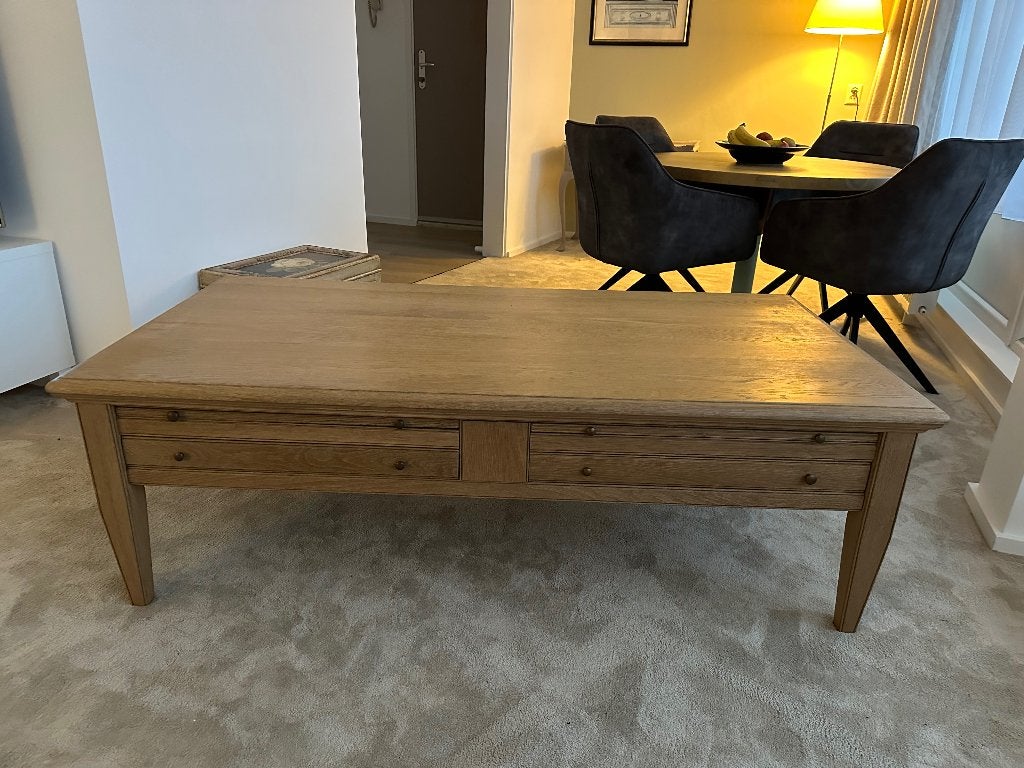 salontafel, Ophalen, Minder dan 50 cm, Eikenhout, Zo goed als nieuw