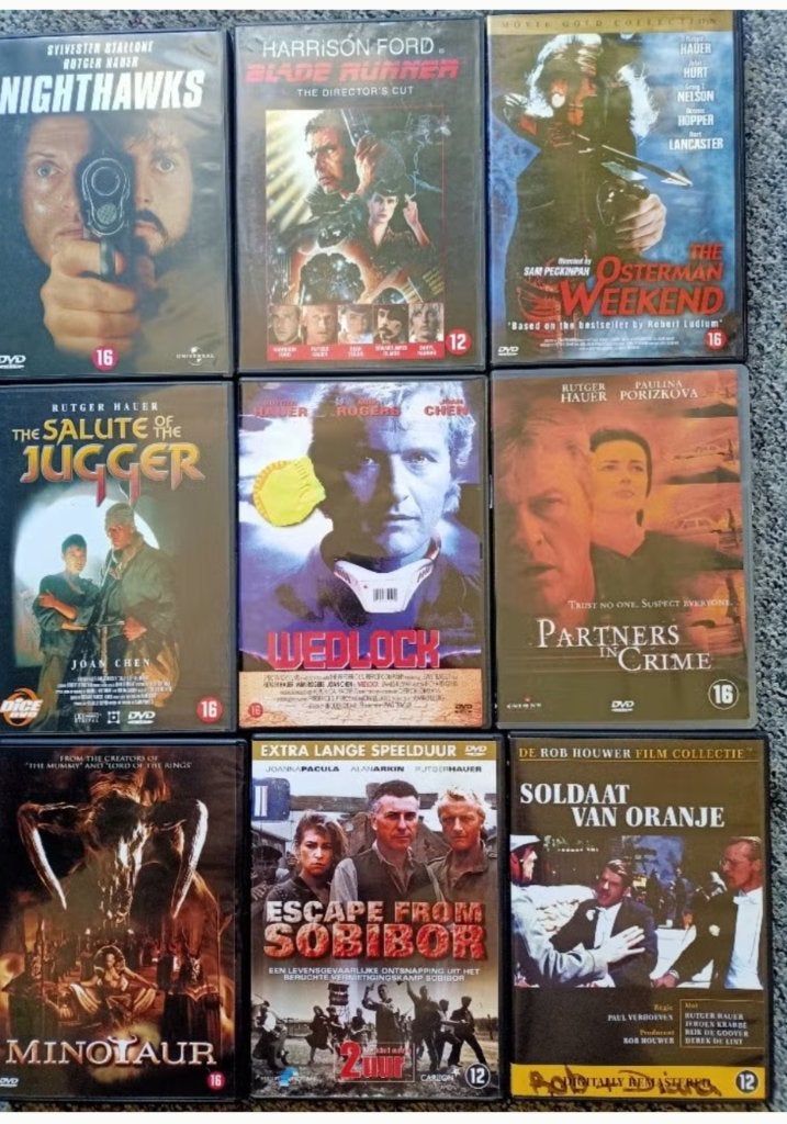 Rutger Hauer internationale movies vanaf €1,95, Nederlands, Actiethriller, Ophalen of Verzenden, Zo goed als nieuw
