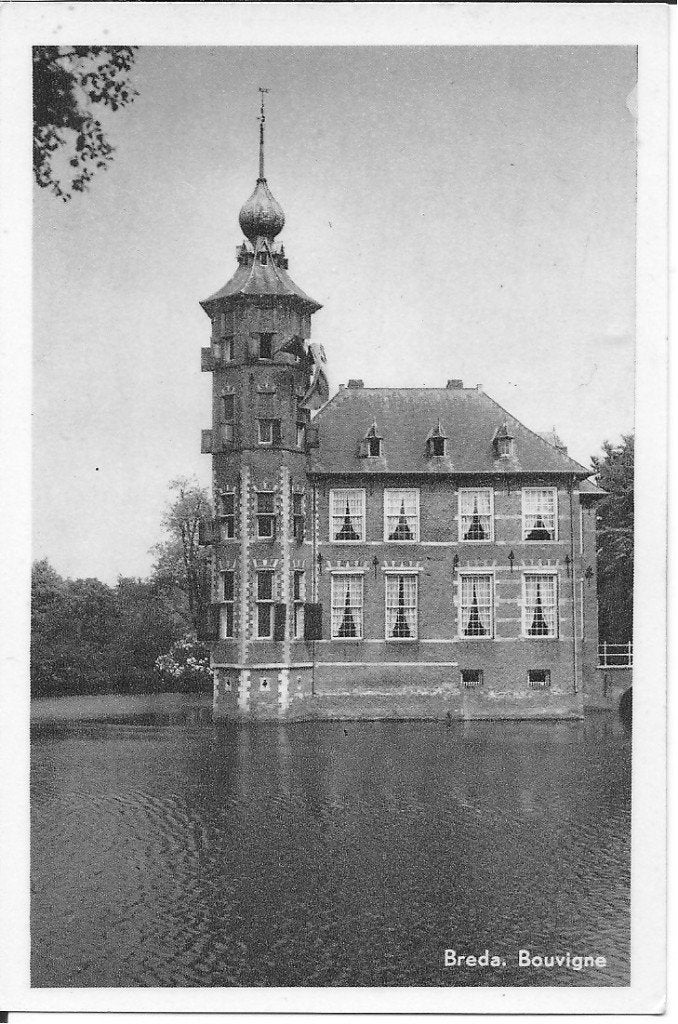 Oude Ansichtkaart Kasteel Breda, Bouvigne - Uitgave HEMA, Verzamelen, Ophalen of Verzenden, 1960 tot 1980, Ongelopen, Noord-Brabant