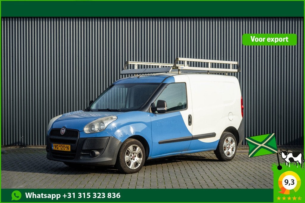 Fiat Doblò 1.3JTD Schuifdeur | Imperiaal | Airco (bj 2013), Euro 5, Stof, Gebruikt, Zwart