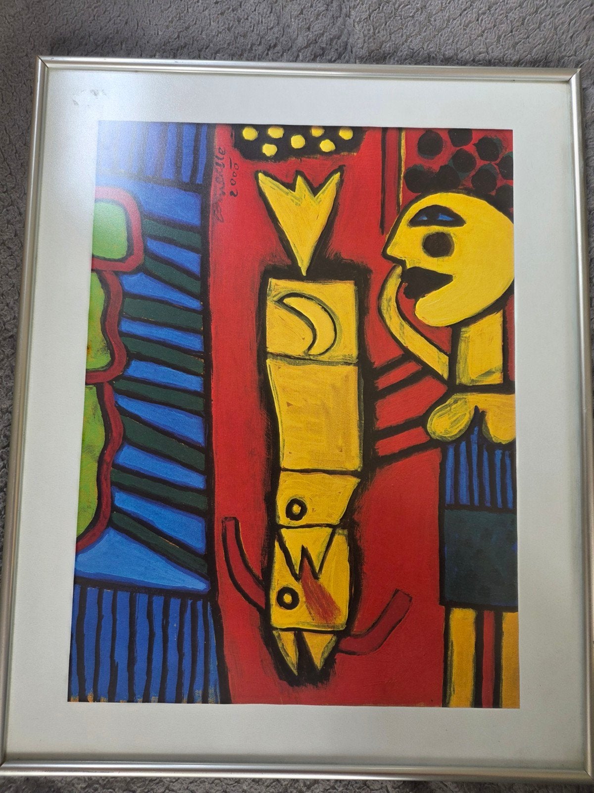 Corneille Kunstprint "De Vrouw en de Vogel" (2000), Antiek en Kunst, Kunst | Schilderijen | Modern, Ophalen of Verzenden