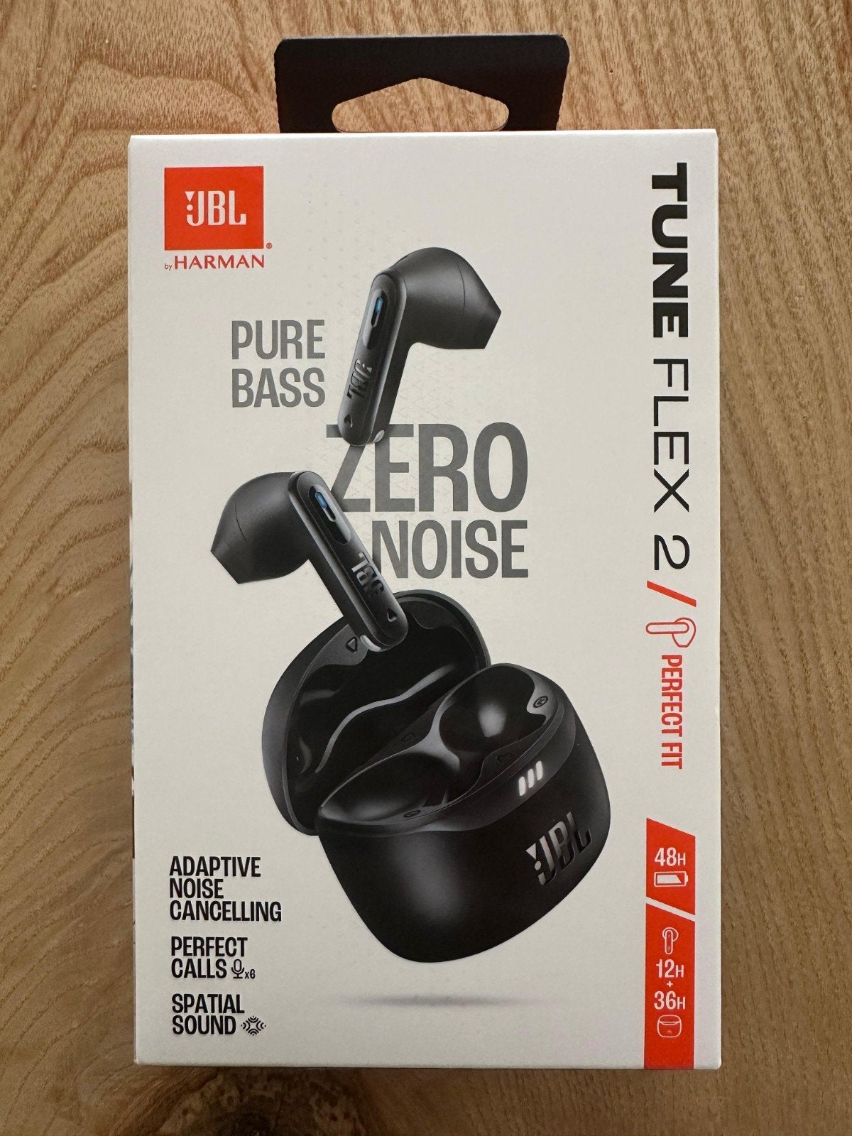 JBL Tune Flex 2 Noise Cancelling oordopjes, Zwart, Nieuw, Ophalen of Verzenden, JBL