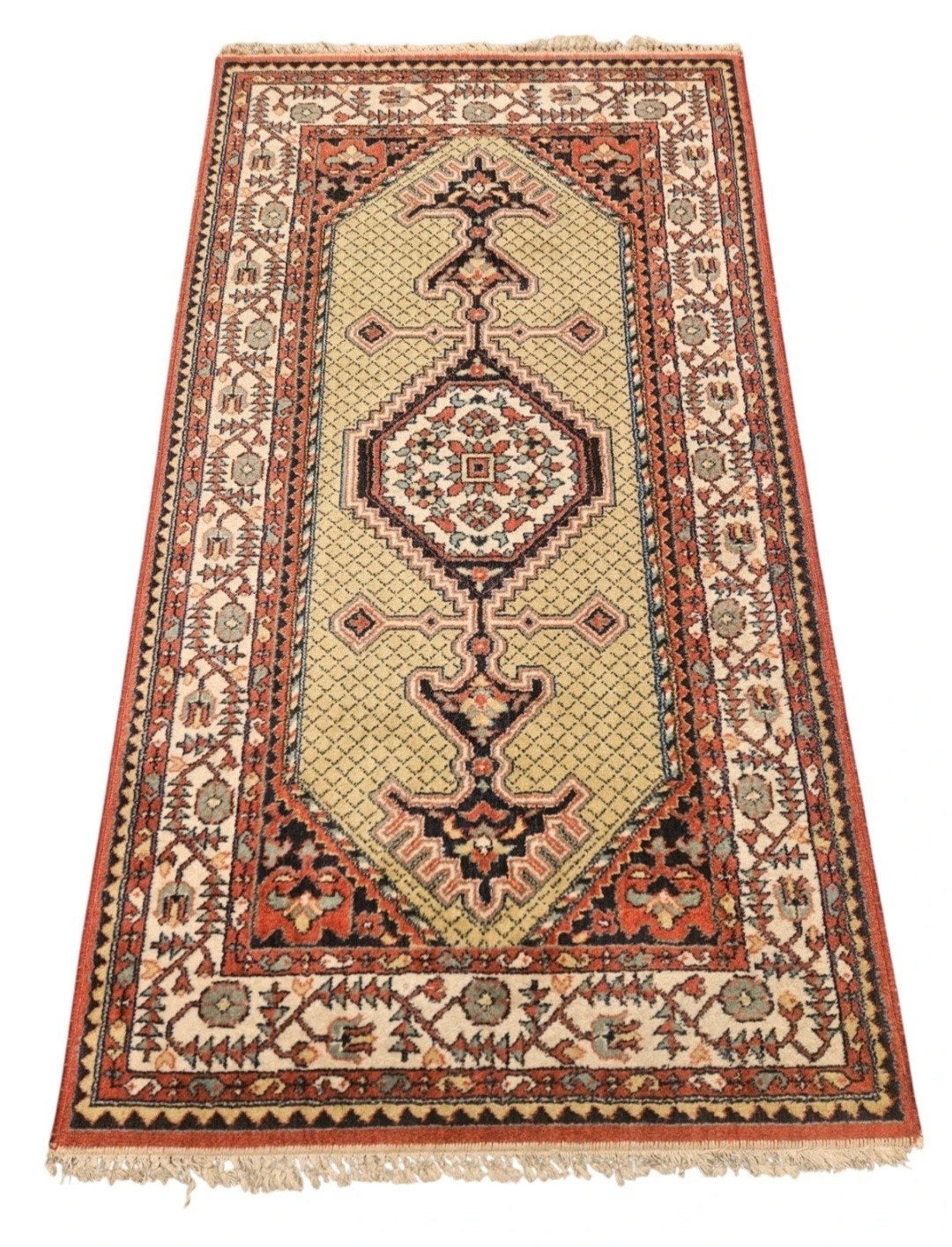 Vintage oosters wol Persia vloerkleed medallion 99x179cm, Vintage Perzisch, Klassiek, Gebruikt, Www.hypepopup.nl, Www.hypepopup.nl
