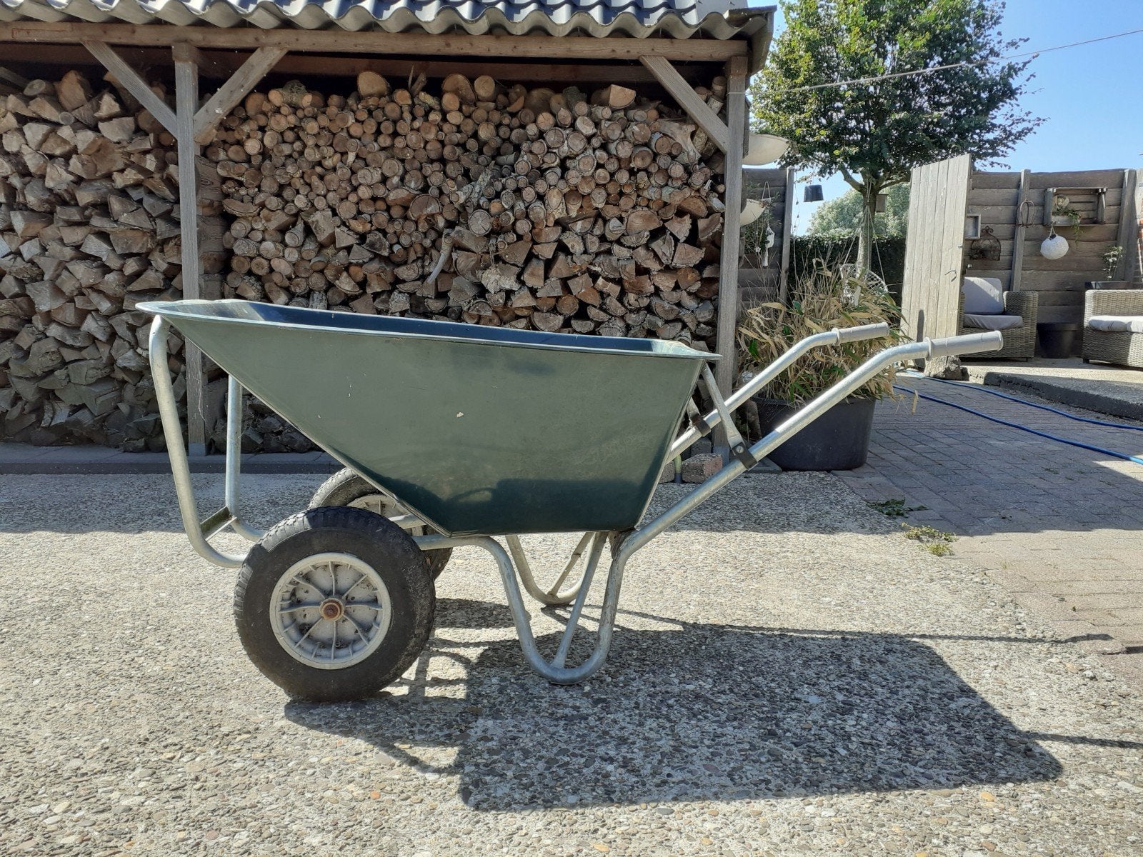 Kruiwagen 160 liter, Tuin en Terras, Kruiwagens, Ophalen, Gebruikt