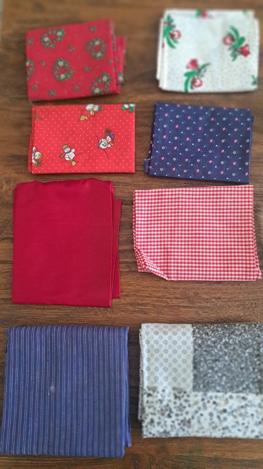 8 stuks quiltstoffen / quiltlappen, Gebruikt, Meerkleurig, Ophalen of Verzenden, Katoen