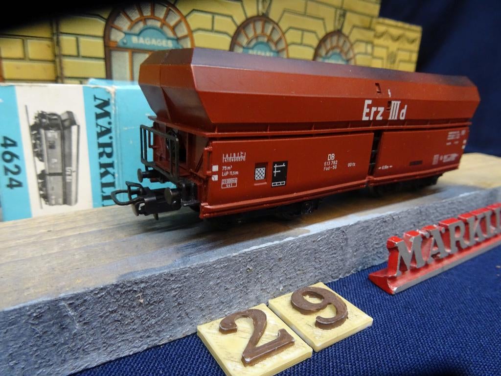 029=Marklin 4624-1 wagen van de Duitse spoorwegen.115, Wisselstroom, Wagon, Ophalen of Verzenden, Zo goed als nieuw