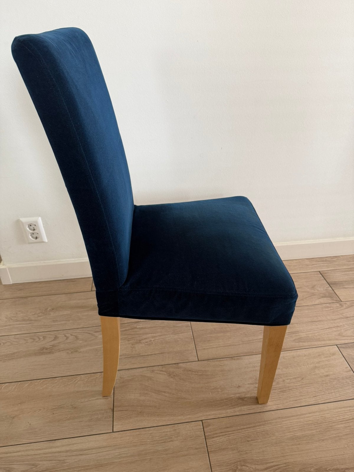 Eettafel stoelen, Huis en Inrichting, Stoelen, Ophalen, Zo goed als nieuw, Blauw, Vijf, Zes of meer stoelen
