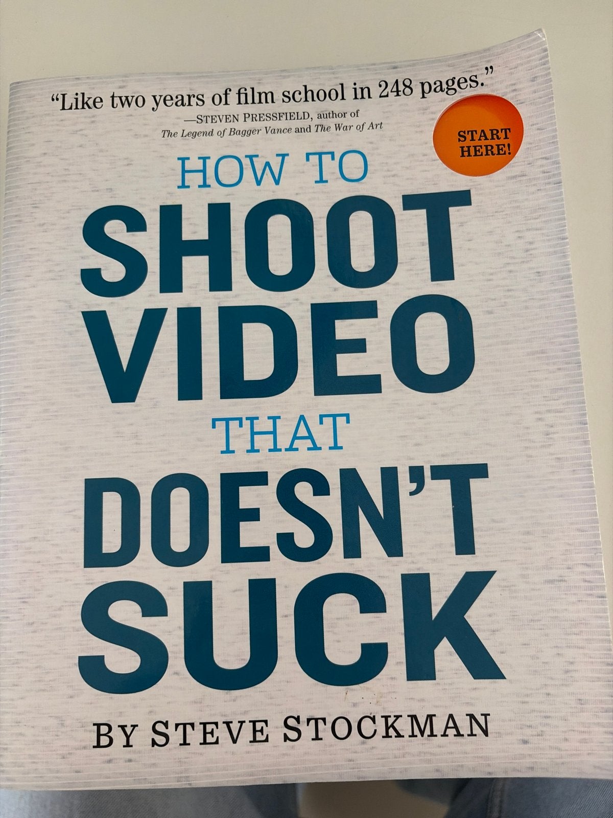 How to Shoot Video That Doesn't Suck - Steve Stockman, Boeken, Ophalen of Verzenden, Zo goed als nieuw, Vakgebied of Filmindustrie