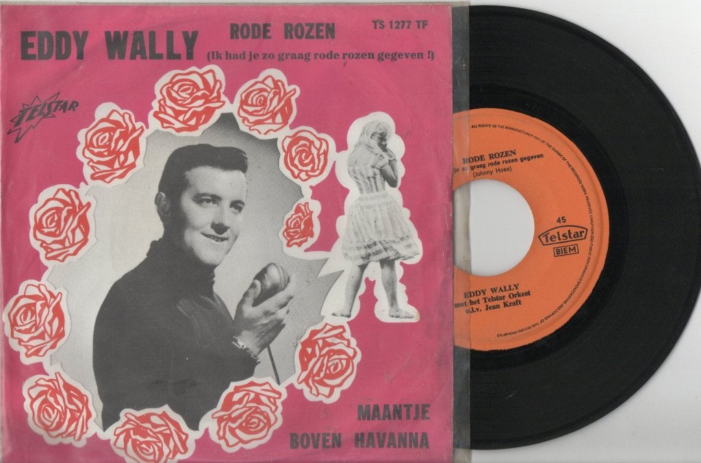 Eddy Wally – Rode Rozen, Ophalen of Verzenden, Gebruikt, 7 inch, Levenslied of Smartlap