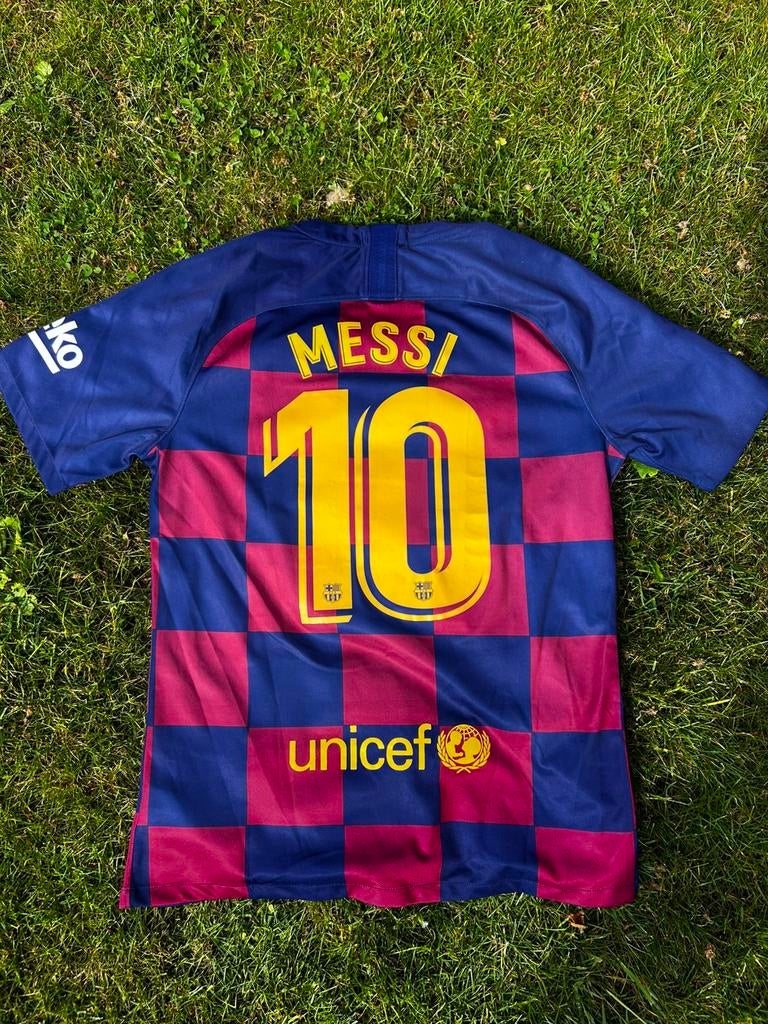 FC Barcelona 19/20 Home Shirt Messi 10 Maat M, Ophalen of Verzenden, Zo goed als nieuw
