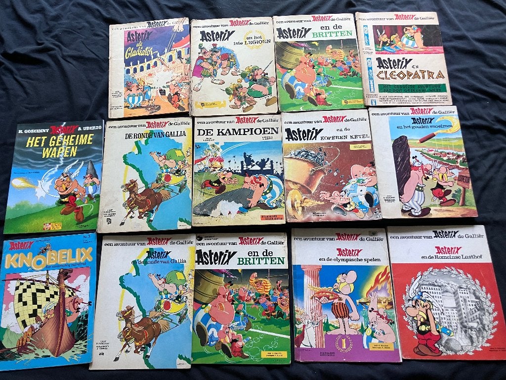 Asterix stripboeken collectie - 14 delen, Boeken, Gelezen, René Goscinny en Albert Uderzo, Ophalen of Verzenden, Meerdere stripboeken