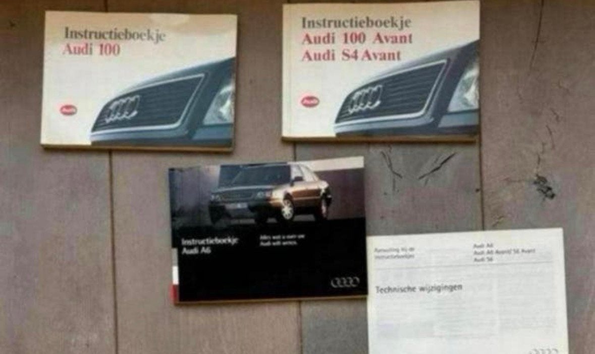 Audi 100 & Audi A6 wageninstructieboekjes 1991,’92 & ‘94, Auto diversen, Ophalen of Verzenden