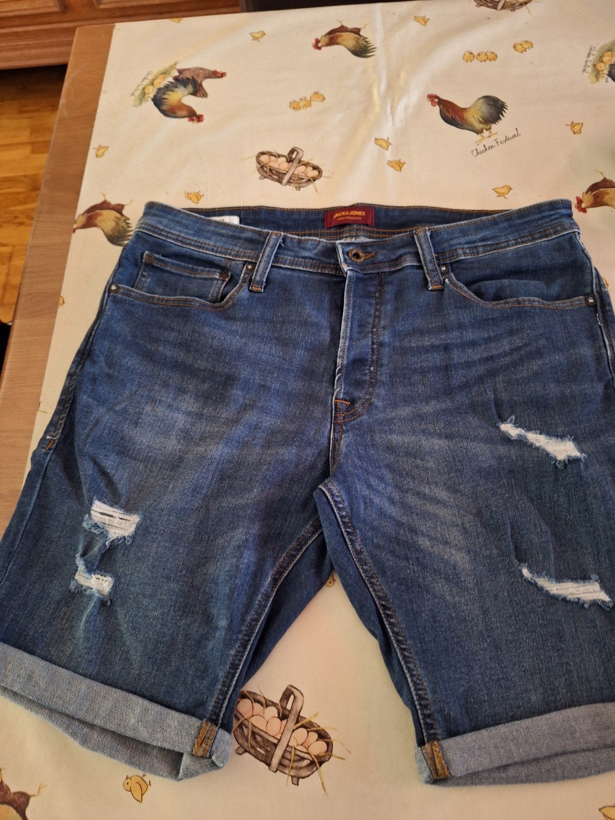 heren korte broek jack en Jones maat L, Ophalen of Verzenden, Gedragen, Blauw, W32 (confectie 46) of kleiner