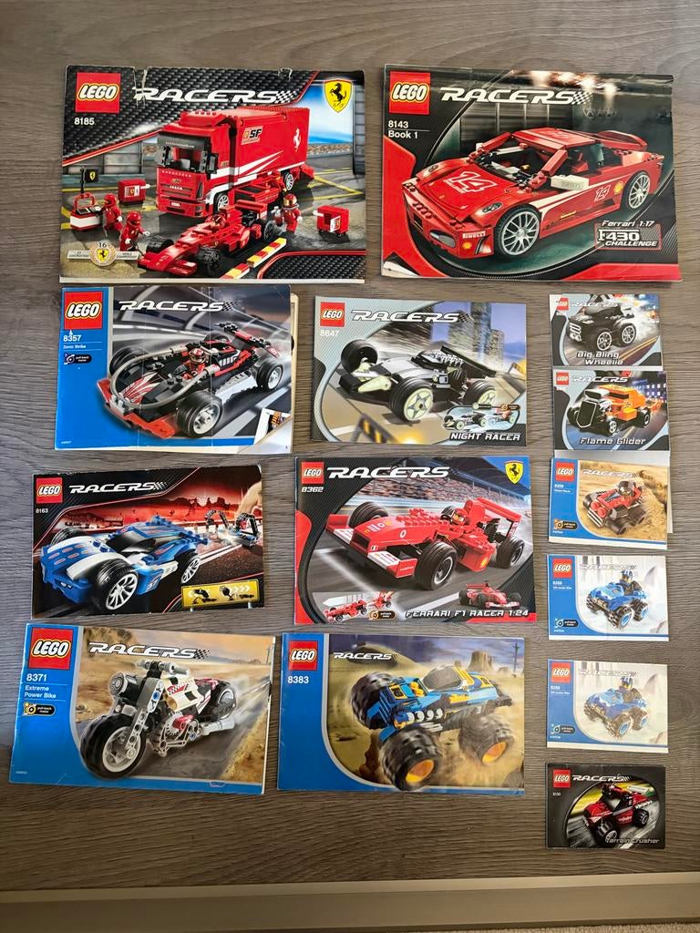 Lego Racers boekjes, Ophalen of Verzenden, Gebruikt, Complete set, Lego
