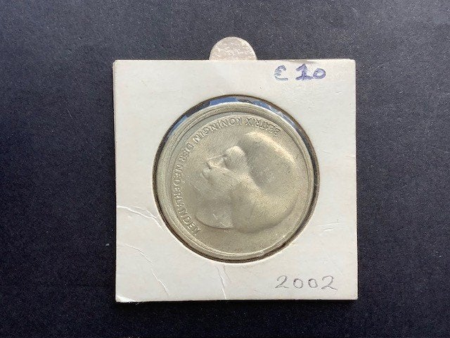 Beatrix, 10 euro 2002 “Huwelijksmunt”, zilver., Koningin Beatrix, Zilver, Euro's, Ophalen of Verzenden