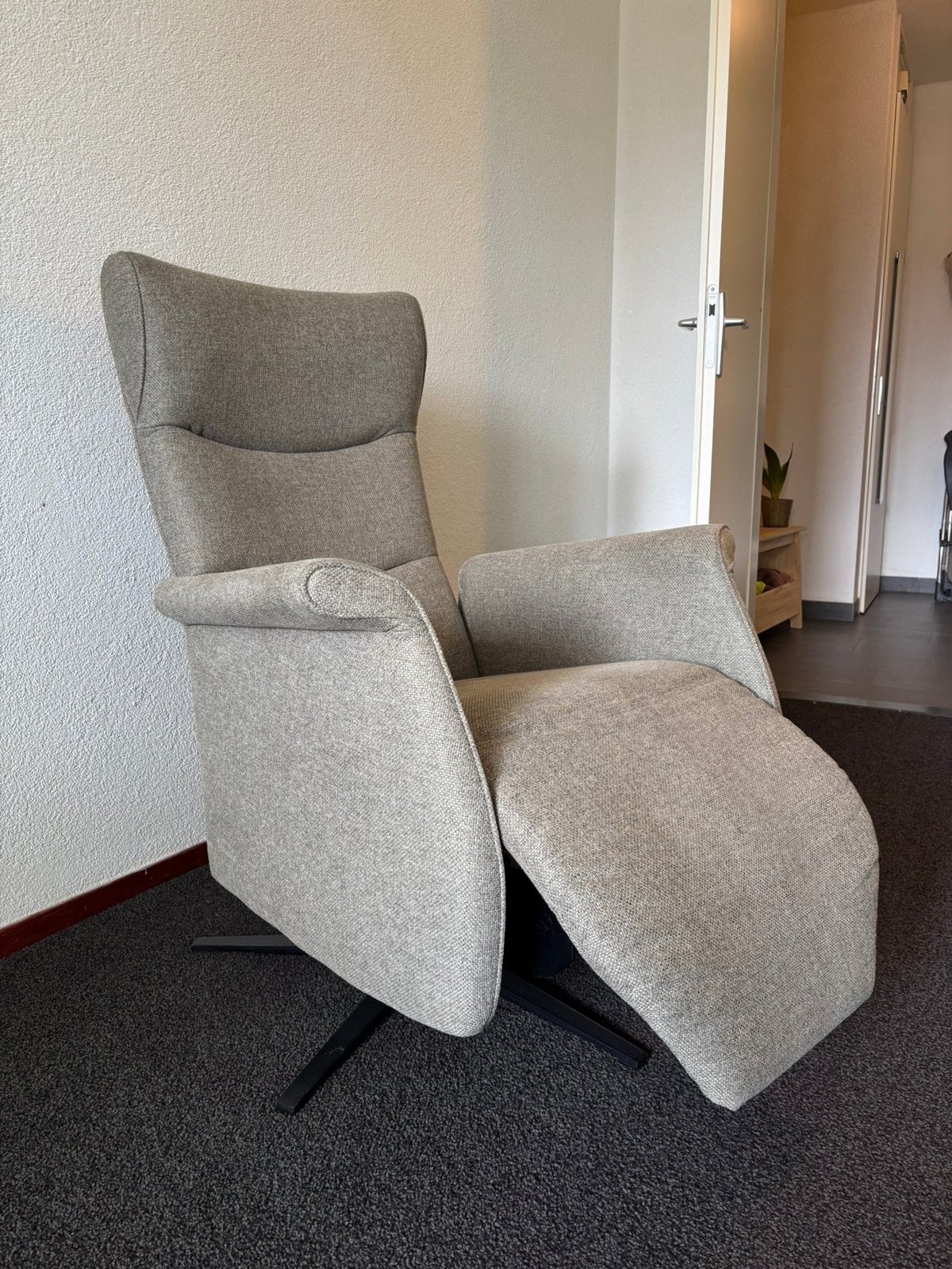 Prominent relaxfauteuil, Huis en Inrichting, Fauteuils, Ophalen, Minder dan 75 cm, Zo goed als nieuw, Stof