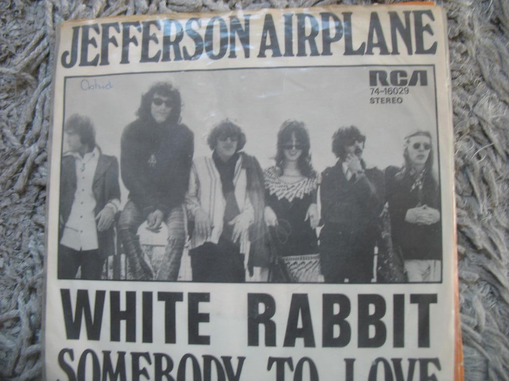 Jefferson Airplane - White rabbit/Somebody to love, Cd's en Dvd's, Vinyl Singles, Gebruikt, 7 inch, Single, Ophalen of Verzenden