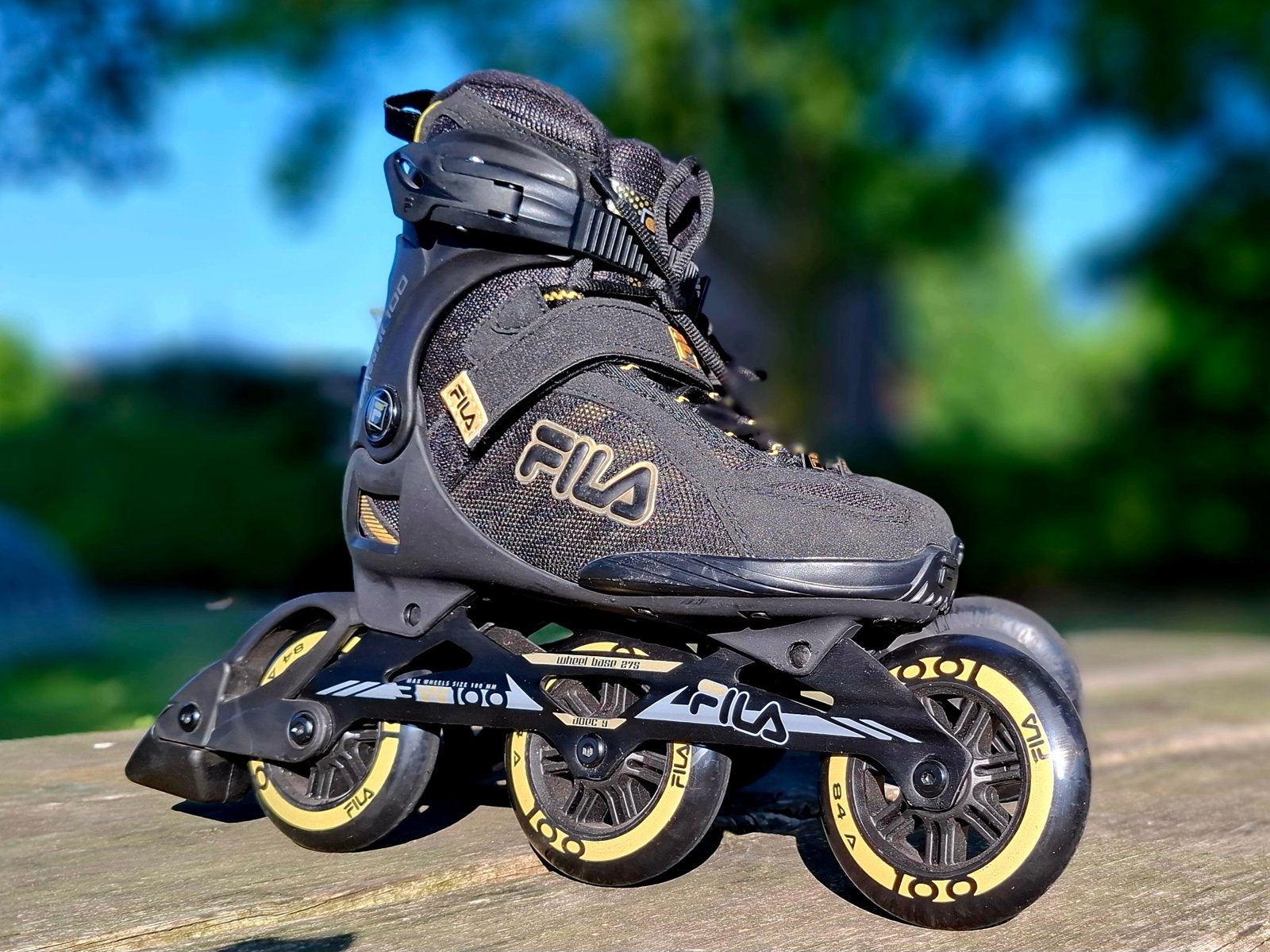 Fila 100 Crossfit Golden Edition inline skates, maat 37, Overige merken, Ophalen of Verzenden, Zo goed als nieuw, Inline skates 4 wielen