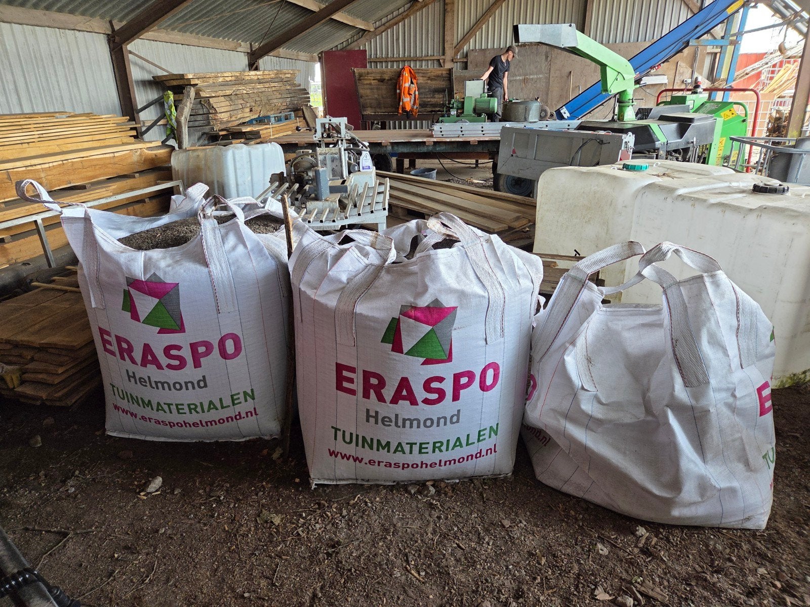 Lavasplit 0-8 mm _ 2 big bags, Tuin en Terras, Haardhout, Minder dan 3 m³, Ophalen of Verzenden