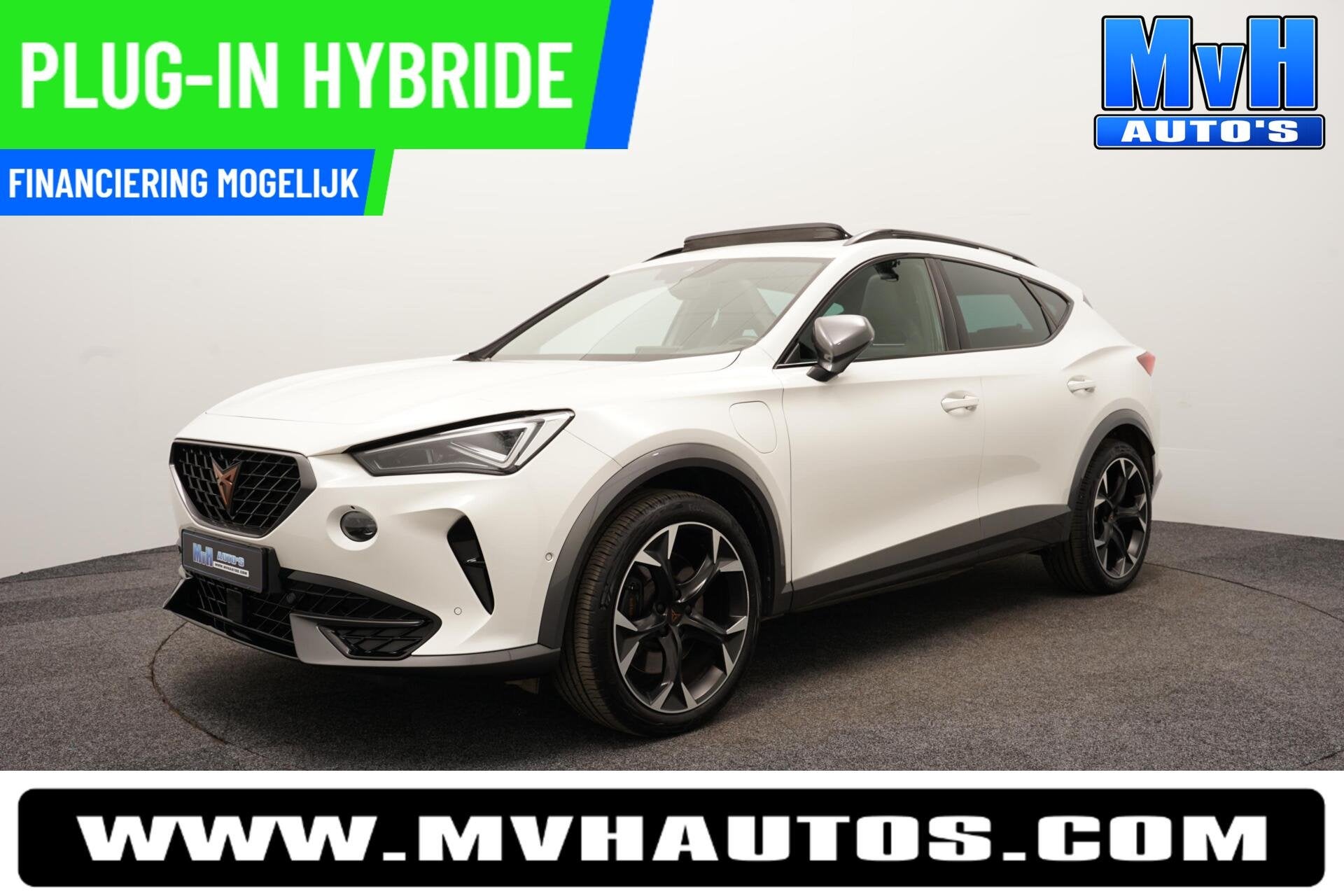 CUPRA Formentor 1.4 PHEV VZ Performance|PANO|KUIPST|SOH99%, Gebruikt, 4 cilinders, Leder en Stof, Wit