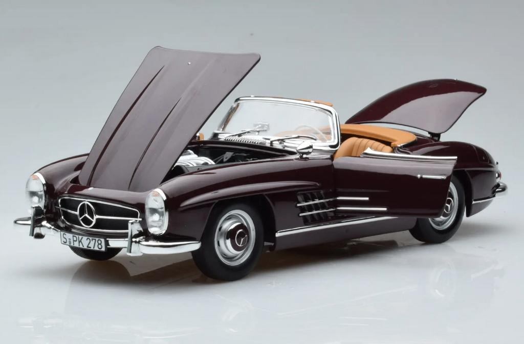 Mercedes Benz 300 SL Roadster 1957 Rood 1/18 NOREV 183891
